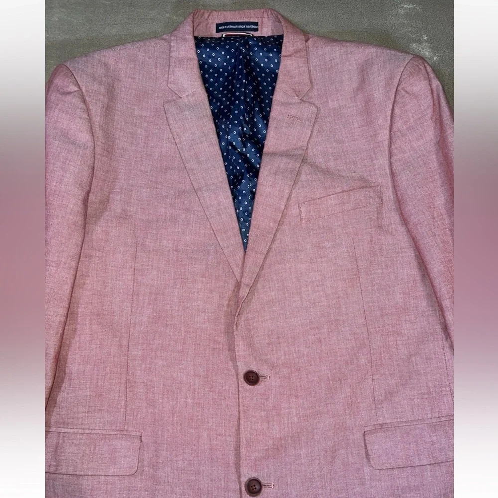 Tommy Hilfiger Red Preppy Sport Coat - Picture 2 of 16